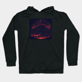 Pacific North West: PNW Red Mountains Hoodie